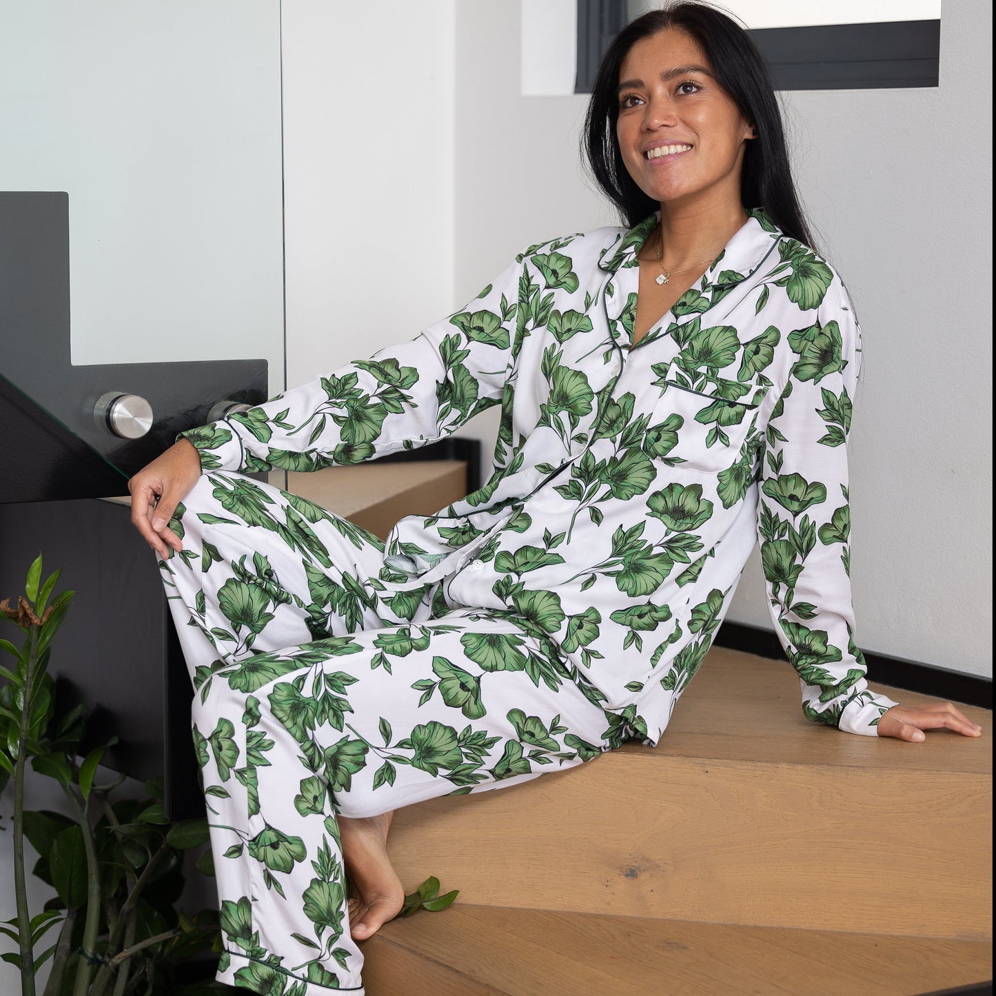 Highlands Garden - Long Set | 100% Bamboo Lyocell Pyjamas