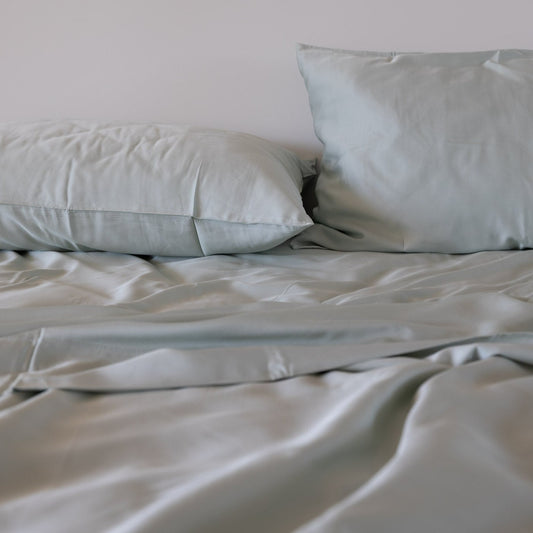 Bamboo Lyocell Pillowcase Pair - Ocean Mist