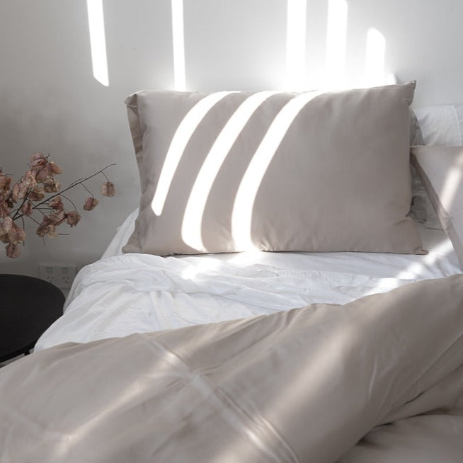 Bamboo Lyocell Duvet Cover - Biscuit