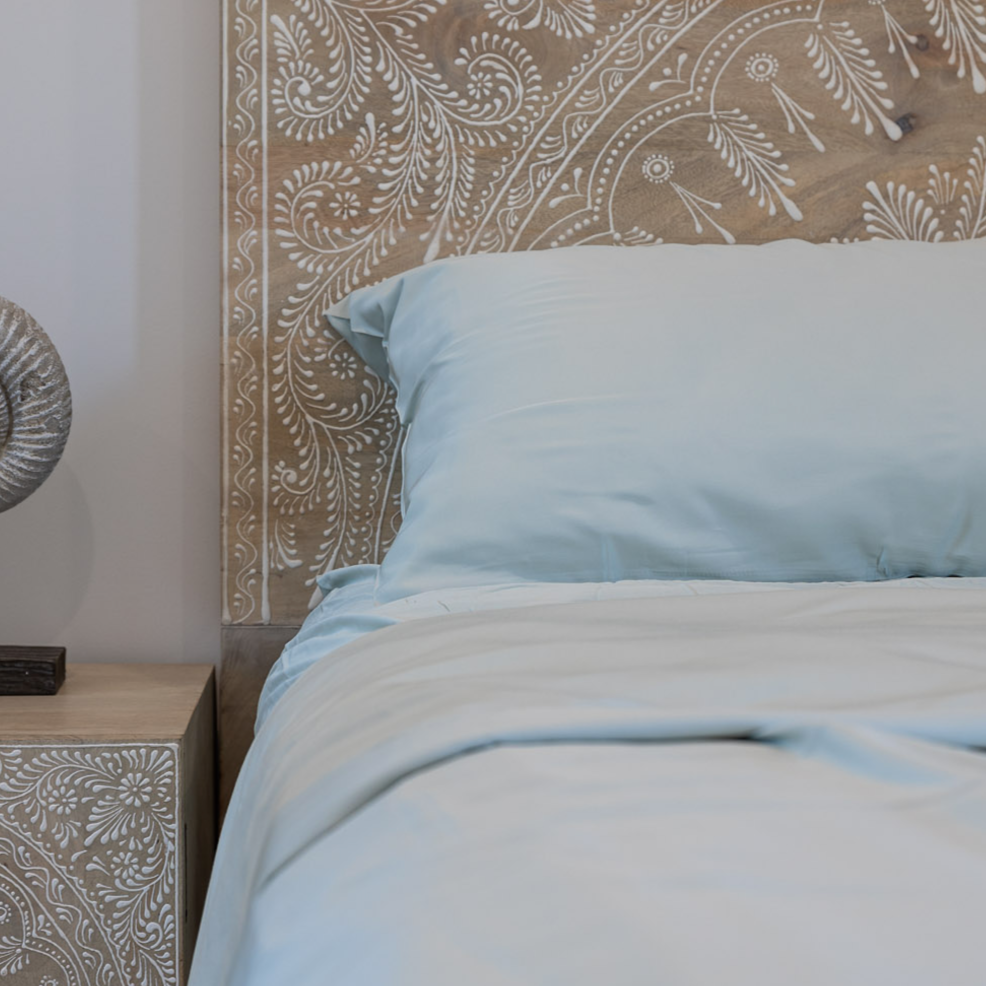 Bamboo Lyocell Pillowcase Pair - Ocean Mist