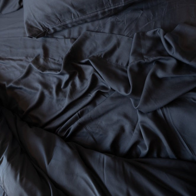 Bamboo Lyocell Duvet Cover - Slate