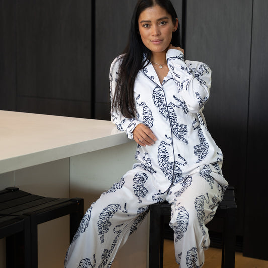 Bengal Blues - Long Set  | 100% Bamboo Lyocell Pyjamas