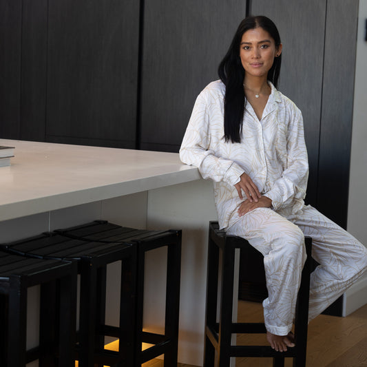 Avalon Palms - Long Set | 100% Bamboo Lyocell Pyjamas