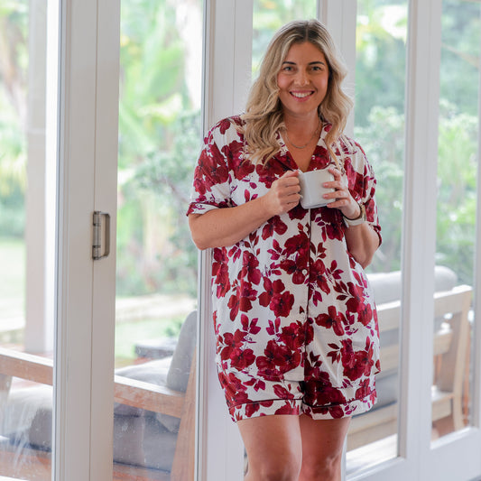 Merlot - Short Set  | 100% Bamboo Lyocell Pyjamas