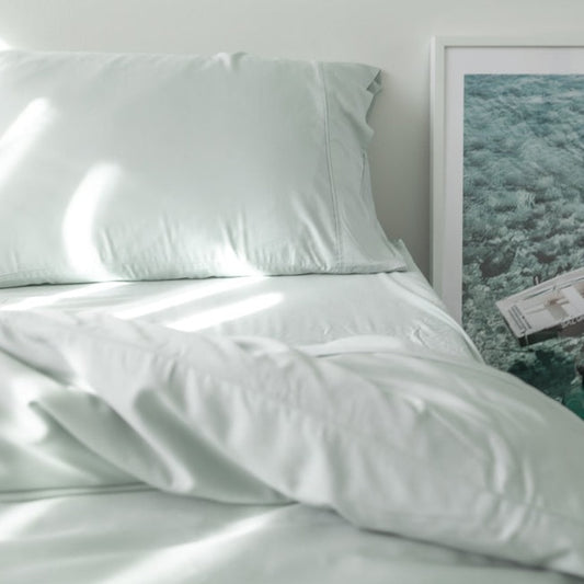 Bamboo Lyocell Duvet Cover - Ocean Mist